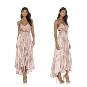 Amur pleated silk  dress - animal print